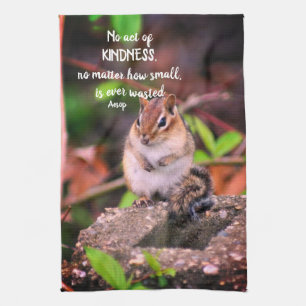 Handelingen van de Kindness Inspirerend Quote Chip Theedoek