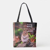 Handelingen van de Kindness Inspirerend Quote Chip Tote Bag (Achterkant)