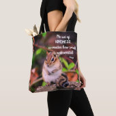 Handelingen van de Kindness Inspirerend Quote Chip Tote Bag (Dichtbij)