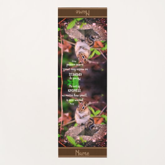 Handelingen van de Kindness Inspirerend Quote Chip Yogamat (Voorkant)