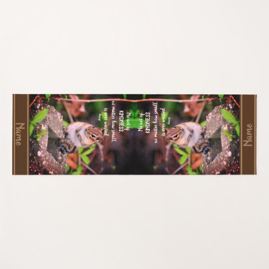 Handelingen van de Kindness Inspirerend Quote Chip Yogamat (Voorkant (horizontaal))