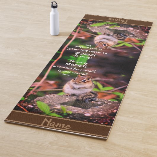 Handelingen van de Kindness Inspirerend Quote Chip Yogamat (In situ)