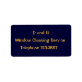HANDELINGEN, WINDOW CLEANING ETIKET (Voorkant)
