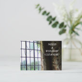 HANDELINGEN, WINDOW CLEANING VISITEKAARTJE (Staand voorkant)