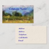 HANDELINGEN, WINDOW CLEANING VISITEKAARTJE (Voorkant / Achterkant)