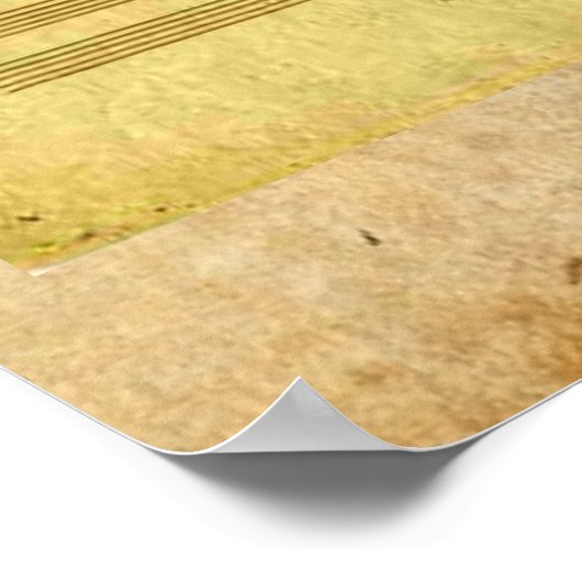 Handel's "Messiah" in de hand van Beethoven Poster (Hoek)