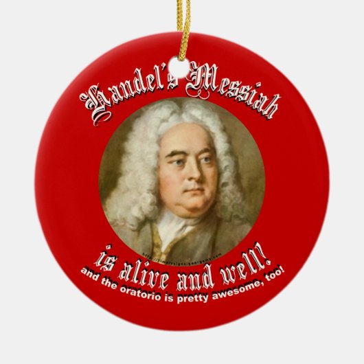 Handel's Messiah Keramisch Ornament (Voorkant)