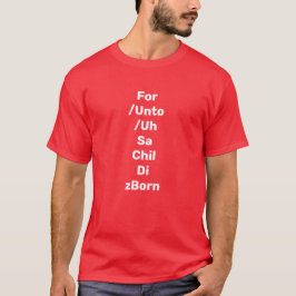 Händels Messiah Voor ons is een kind geboren Koor T-shirt