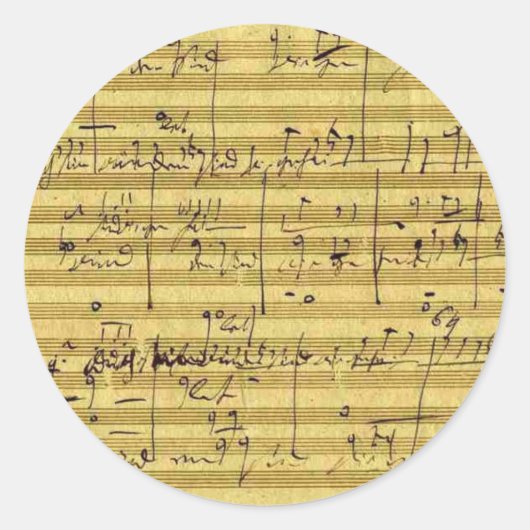 Händel's Messias Ronde Sticker (Voorkant)