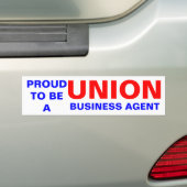 HANDELSBEMIDDELAAR IN DE UNIE BUMPERSTICKER (Op auto)