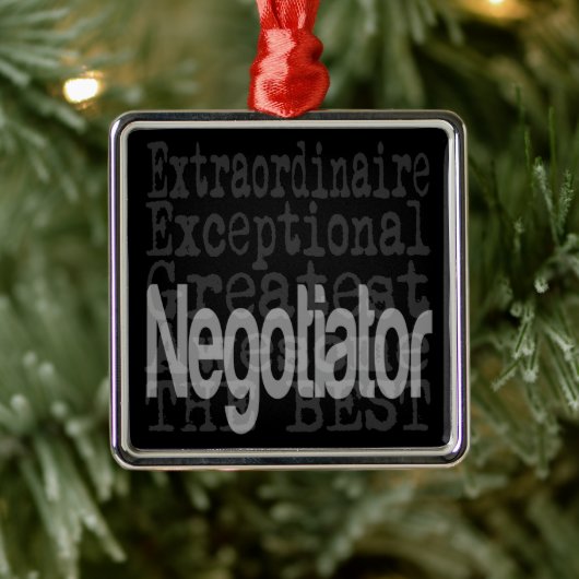 Handelsbemiddelaar met metalen versiering ornament (Boom)