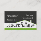 Handelsbemiddeling, huisonderhoud visitekaartje (Voorkant)