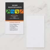 Handelsbemiddeling, huisonderhoud visitekaartje (Voorkant / Achterkant)