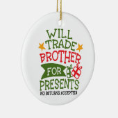 Handelsbemiddeling in Cadeaus | Aangepaste fotofin Keramisch Ornament (Rechts)