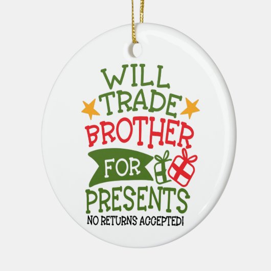 Handelsbemiddeling in Cadeaus | Aangepaste fotofin Keramisch Ornament (Links)