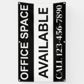 Handelsbemiddeling Kantoor-leasingbanner Spandoek (Verticaal)