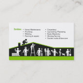 Handelsbemiddeling, visitekaartje voor huisonderho (Achterkant)