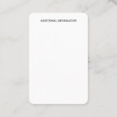 Handelsbemiddeling, visitekaartje voor huisonderho (Achterkant)