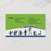 Handelsbemiddeling, visitekaartje voor huisonderho (Achterkant)