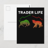 Handelsbeurs met cadeau voor daggeld briefkaart (Voorkant / Achterkant)