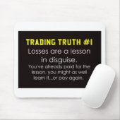 Handelsdaghandeltips voor beursadvies muismat (Met muis)