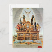 HandelsEmbleem van de Geallieerde Vereniging Briefkaart (Voorkant / Achterkant)