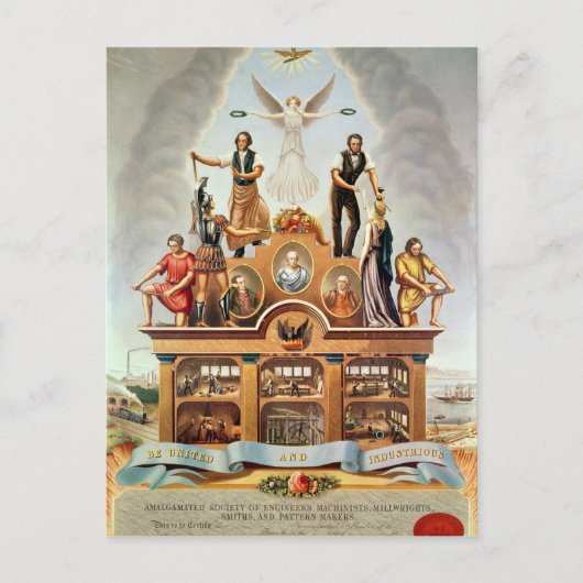 HandelsEmbleem van de Geallieerde Vereniging Briefkaart (Voorkant)