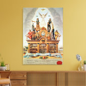 HandelsEmbleem van de Geallieerde Vereniging Canvas Afdruk (Insitu (Woonkamer))