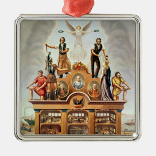 HandelsEmbleem van de Geallieerde Vereniging Metalen Ornament