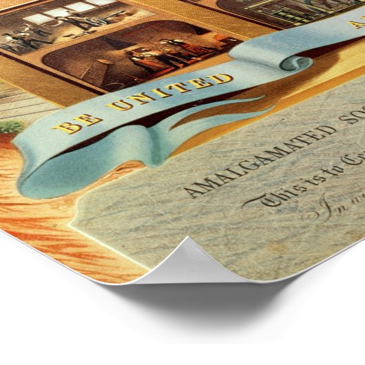 HandelsEmbleem van de Geallieerde Vereniging Poster (Hoek)