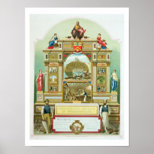 Handelsemblem van de Amalgamated Society of Woodwo Poster