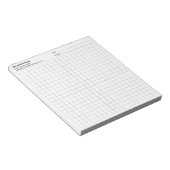 Handelsgebouw Project Datum 4x4 rastergrafiek Notitieblok (Schuin)