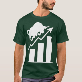 Handelsheffing op de beurs Bull Day Handelaar T-shirt