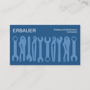 Handelsinstrumenten - Blauwe shadden Visitekaartje