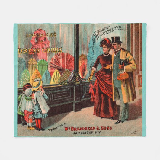 handelskaart William Broadhead & Sons kleding Fleece Deken (Voorkant (Horizontaal))