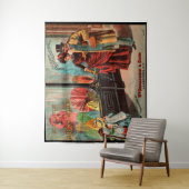 Handelskaart William Broadhead & Sons-kledingartik Wandkleed (In situ)