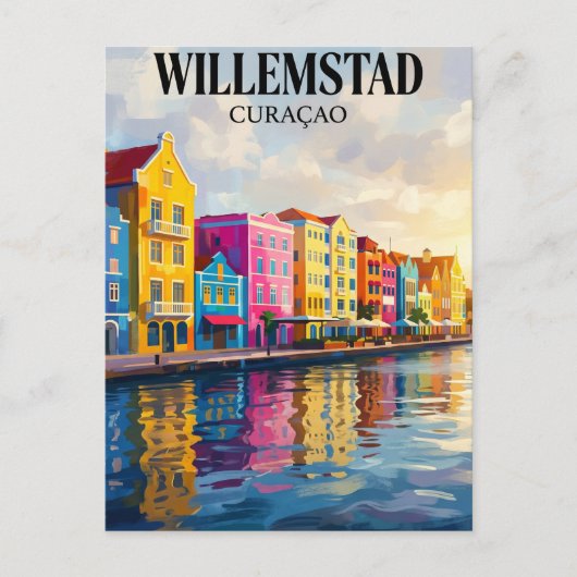 Handelskade Curaçao Briefkaart (Voorkant)