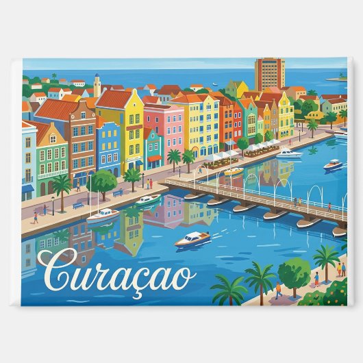 Handelskade Curaçao Magneet (Voorkant)