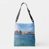 Handelskade Waterfront Willemstad, Curaçao Crossbody Tas (Achterkant)