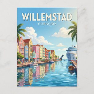 Handelskade, Willemstad Curaçao Briefkaart