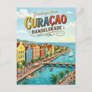 Handelskade, Willemstad Waterfront Curaçao Briefkaart
