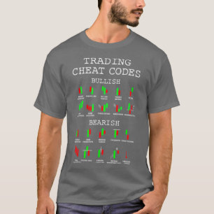 Handelskauwcode kaartenpatroon t-shirt