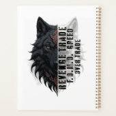 Handelsleven | Witte wolf vooraan | Zwarte wolf Planner (Achterkant)