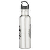 Handelsleven | Witte wolf vooraan | Zwarte wolf Waterfles (Achterkant)