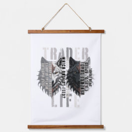 Handelsleven | Wolf | Beide kanten Hangend Wandkleed