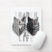 Handelsleven | Wolf | Beide kanten Muismat (Met muis)
