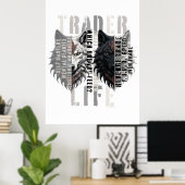 Handelsleven | Wolf | Beide kanten Poster (Thuiskantoor)