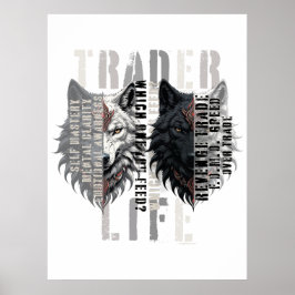 Handelsleven | Wolf | Beide kanten Poster