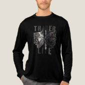 Handelsleven | Wolf | Beide kanten Tri-Blend Shirt (Voorkant volledig)