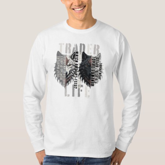 Handelsleven | wolf | Beide zijden T-shirt (Voorkant)
